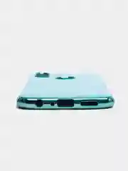 Голубой чехол Samsung Galaxy A10s, Самсунг Галакси А10с цветной, силиконовый, с глянцевой рамкой