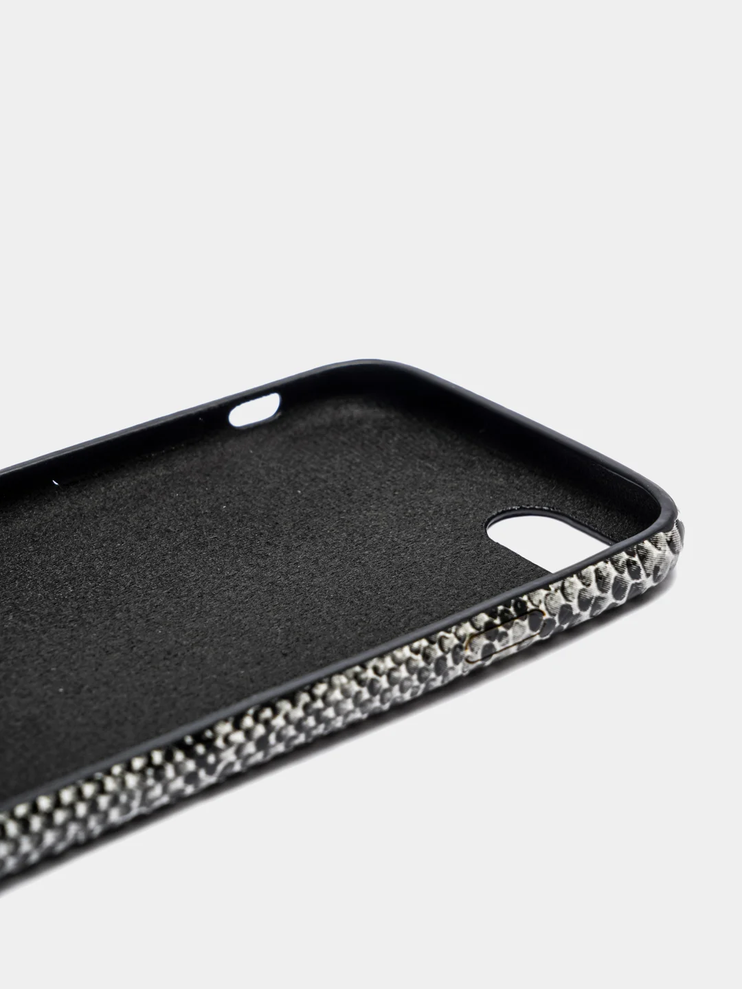Серый чехол под кожу змеи для iPhone 7/8 / iPhone X