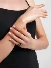 Серый кольцо "Змея", 2 цвета