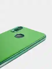Зеленый чехол Samsung Galaxy A10s, Самсунг Галакси А10с цветной, силиконовый, с глянцевой рамкой