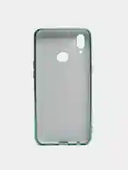 Зеленый чехол Samsung Galaxy A10s, Самсунг Галакси А10с цветной, силиконовый, с глянцевой рамкой