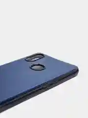 Темно-синий чехол Samsung Galaxy A10s, Самсунг Галакси А10с цветной, силиконовый, с глянцевой рамкой