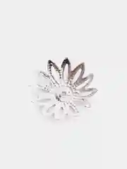 Серебряный аксессуар держатель-цветок, 4*16 мм