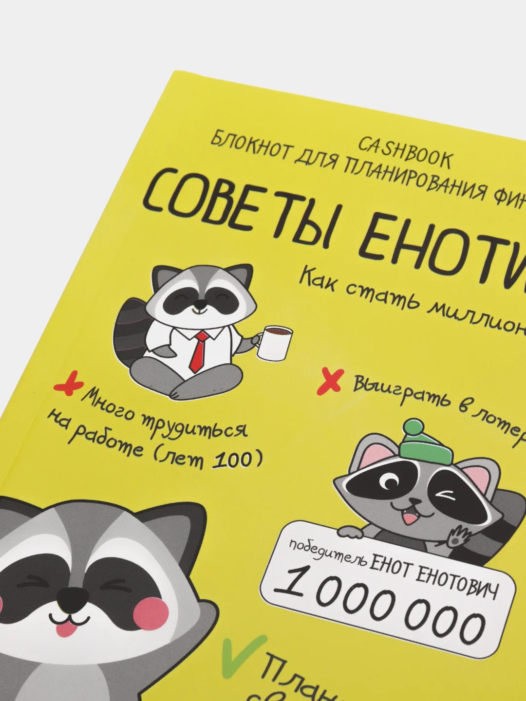 Умный блокнот CashBook "Советы енотика"