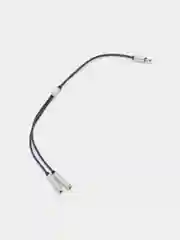 Серый металлик кабель type-C на 2 Jack 3.5 mm