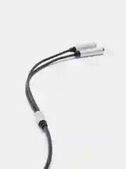 Серый металлик кабель type-C на 2 Jack 3.5 mm