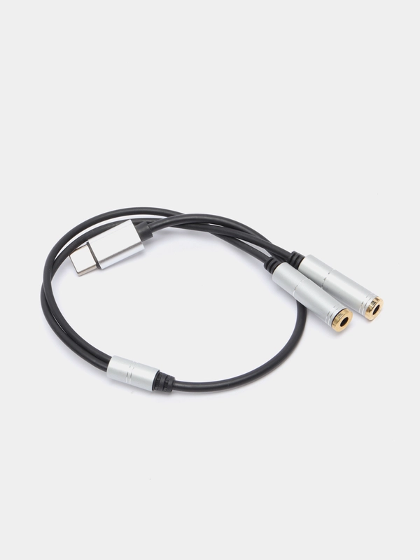 Кабель type-C на 2 Jack 3.5 mm