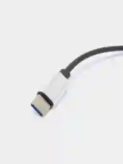 Серый металлик кабель type-C на 2 Jack 3.5 mm