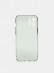 Зеленый чехол для iPhone 12 ProMax прозрачный цветной силиконовый