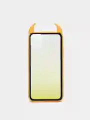 Желтый чехол для iPhone 11 Pro Max, с рожками, 6 цветов