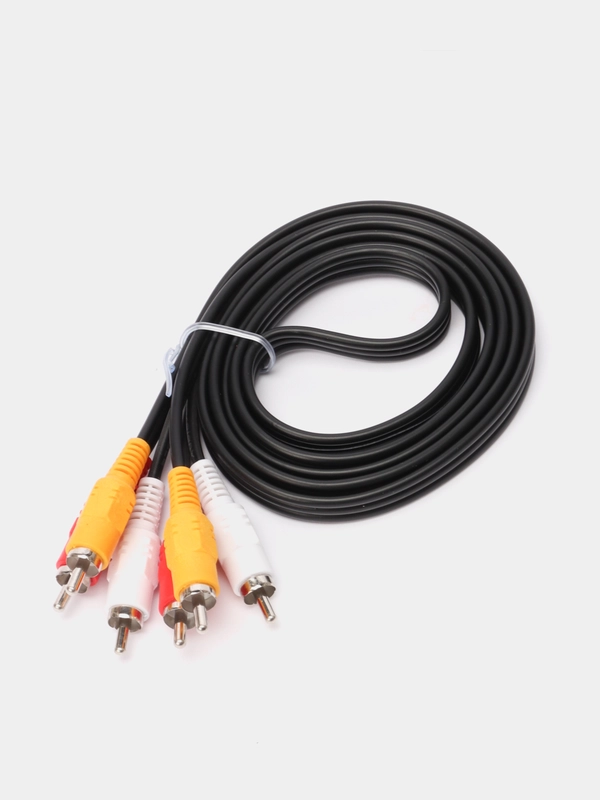Кабель 3 x RCA - 3 x RCA, черный, 3 м