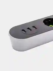 Угольный удлинитель сетевой фильтр с USB разъемами