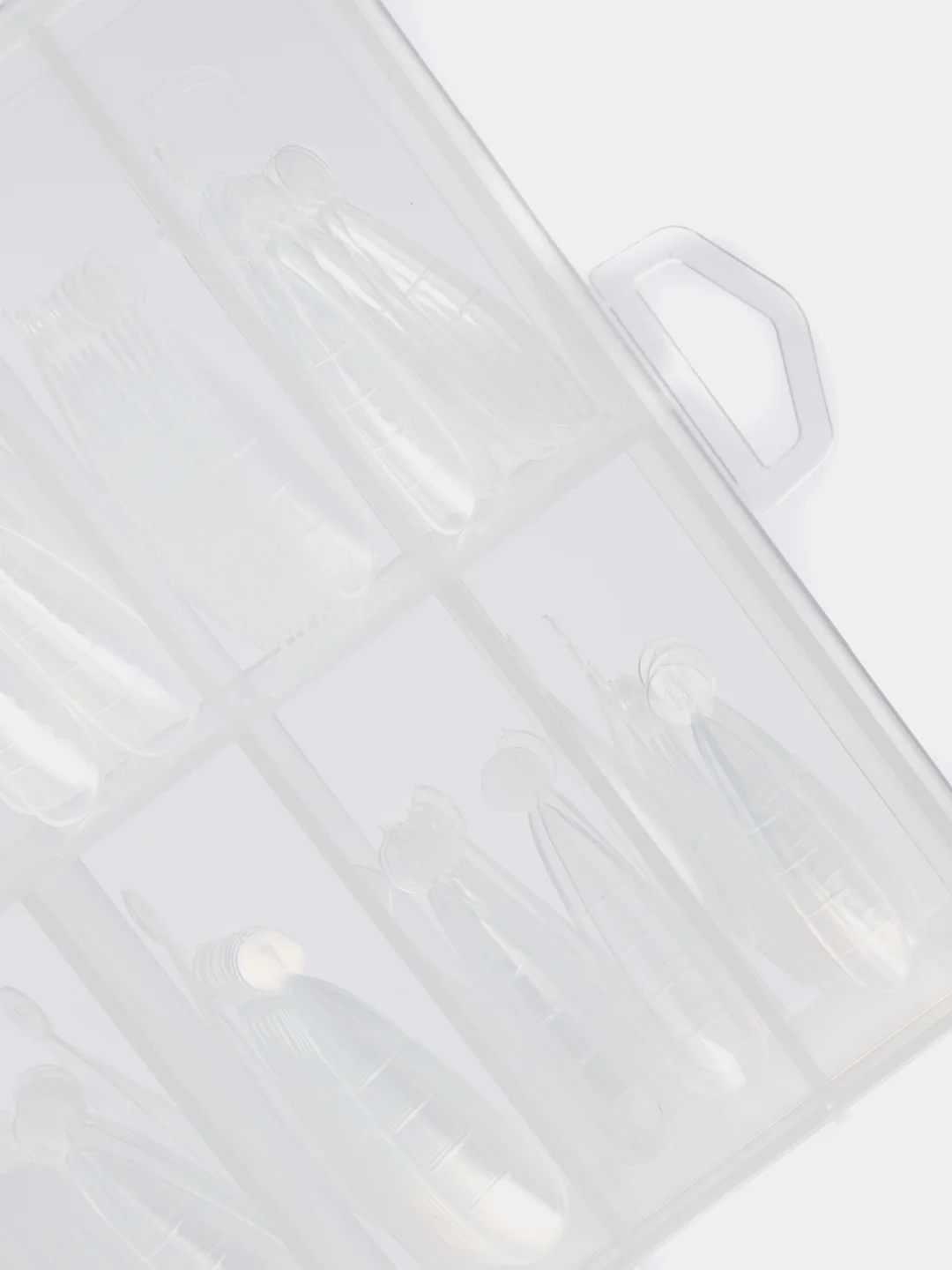 Типсы верхние формы миндаля для наращивания ногтей Koper Plastic Form, 120 штук