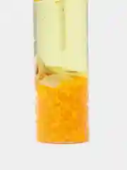 Желтый свеча гелевая, с ракушками, 3 х 8 см