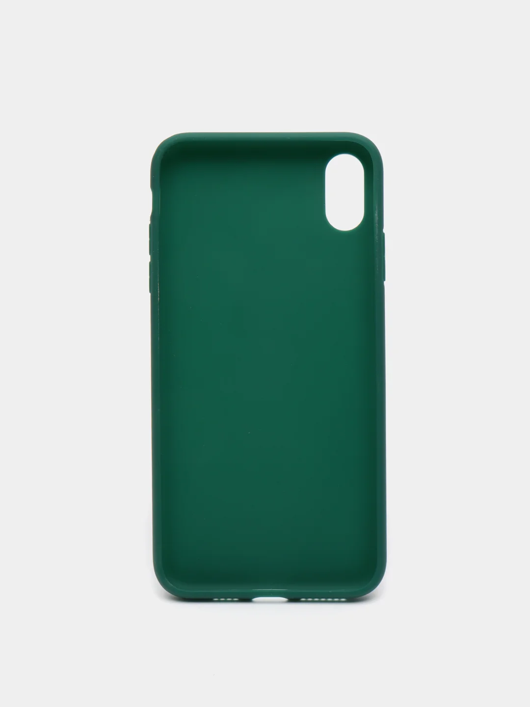 Зеленый чехол для Apple iPhone XS Max силиконовый, матовый, однотонный