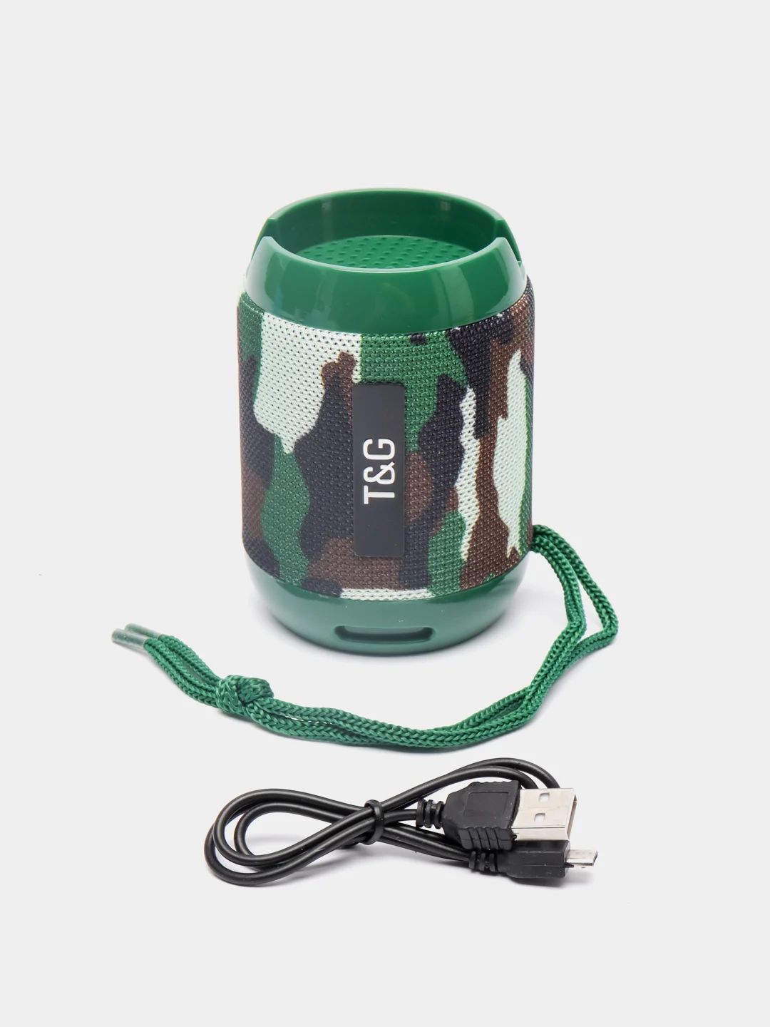 Хаки портативная Bluetooth колонка TG-129C с функцией радио
