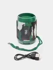 Хаки портативная Bluetooth колонка TG-129C с функцией радио
