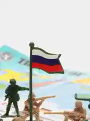 Черный набор солдатиков и военной техники