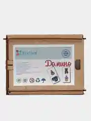 Домино деревянное для малышей "Игрушки" EcoPazl, 21 элемент