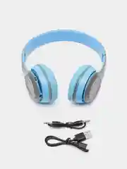 Голубой беспроводные стерео наушники P47 Wireless Bluetooth 5.0 EDR  с микрофоном