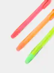 Ручка шариковая 0.5 мм, стержень синий, LANCER Fluo 814, ароматизированная, МИКС