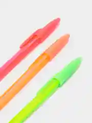 Ручка шариковая 0.5 мм, стержень синий, LANCER Fluo 814, ароматизированная, МИКС