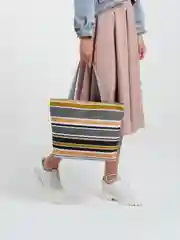 Зеленый пляжная женская сумка, 42 х 32 см