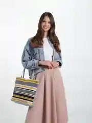 Зеленый пляжная женская сумка, 42 х 32 см
