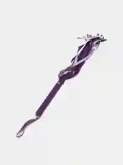 Фиолетовый плетка БДСМ для интимных секс-игр, кожаная плеть BDSM для шлепков, ролевых игр