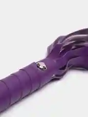 Фиолетовый плетка БДСМ для интимных секс-игр, кожаная плеть BDSM для шлепков, ролевых игр