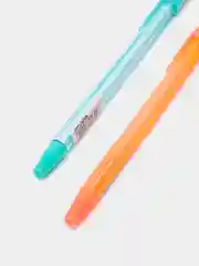 Ручка шариковая 0.5 мм, стержень синий, LANCER Fluo 814, ароматизированная, МИКС