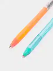 Ручка шариковая 0.5 мм, стержень синий, LANCER Fluo 814, ароматизированная, МИКС