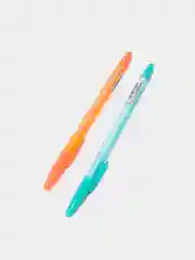 Ручка шариковая 0.5 мм, стержень синий, LANCER Fluo 814, ароматизированная, МИКС