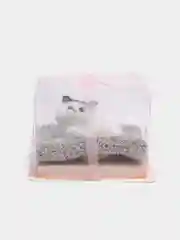 Черный подарочный набор/кошечка с гирляндами/