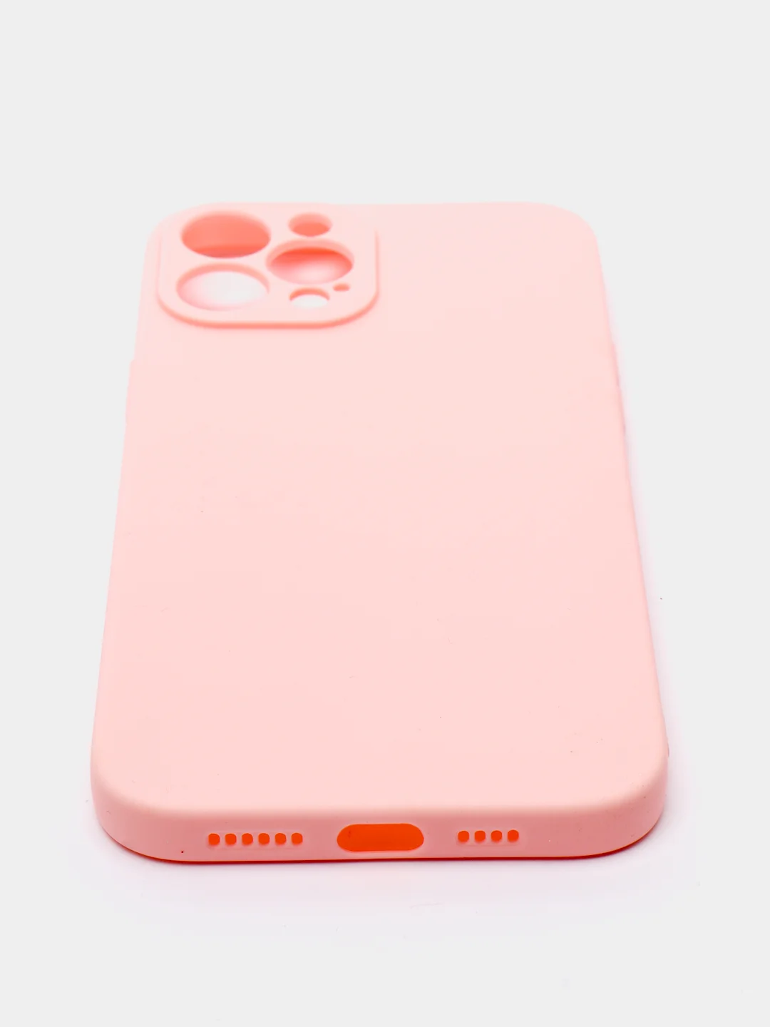 Розовый чехол для iPhone 12 ProMax цветной матовый
