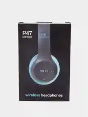 Голубой беспроводные стерео наушники P47 Wireless Bluetooth 5.0 EDR  с микрофоном