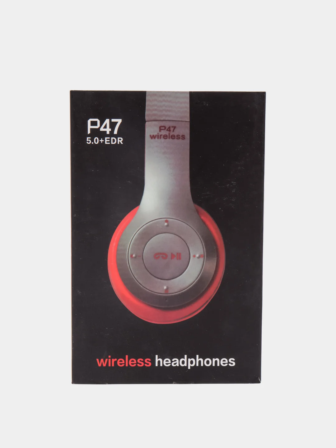 Красный беспроводные стерео наушники P47 Wireless Bluetooth 5.0 EDR  с микрофоном