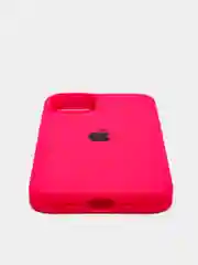 Фуксия чехол Silicone Case для iPhone 13 / 14, Pro, Pro Max с закрытым низом