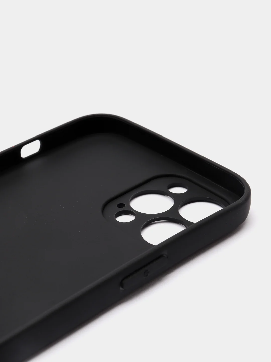 Черный чехол для iPhone 12 ProMax цветной матовый