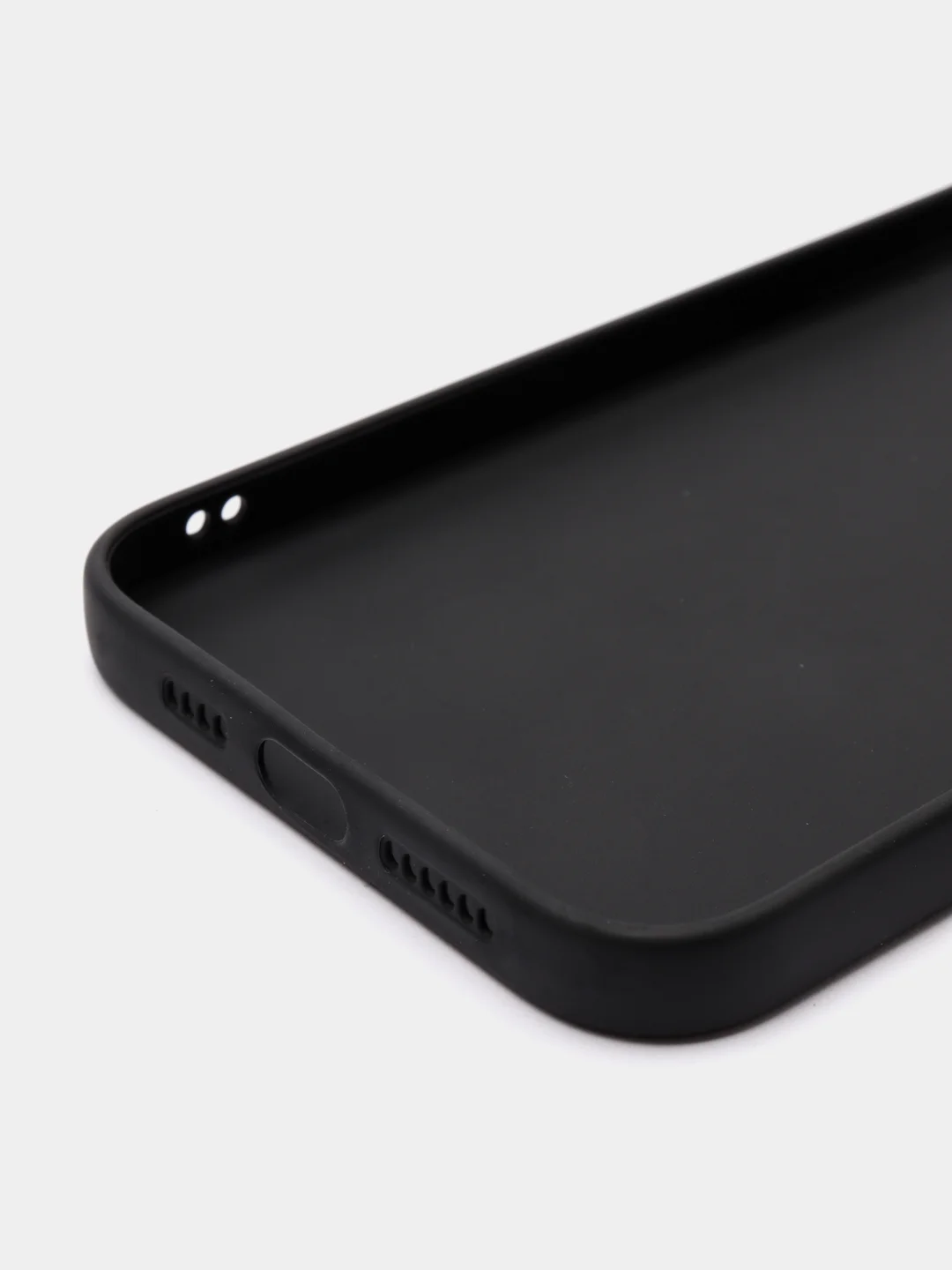 Черный чехол для iPhone 12 ProMax цветной матовый