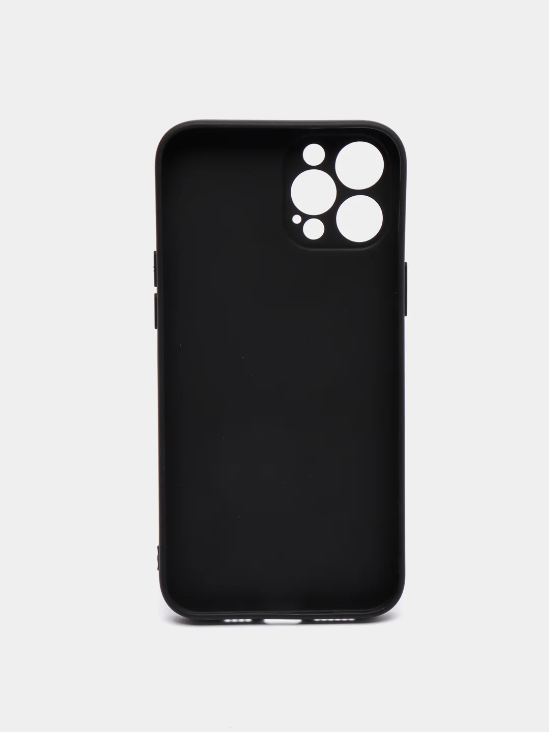 Черный чехол для iPhone 12 ProMax цветной матовый