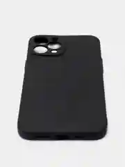 Черный чехол для iPhone 12 ProMax цветной матовый