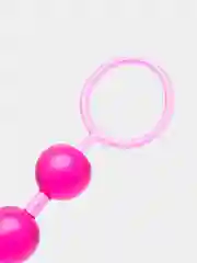 Розовый анальные бусы