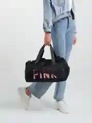 Черный сумка для фитнеса, дорожная