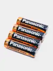 Батарейки Panasonic, алкалиновые, в блистере, 4 шт, ААА, АА
