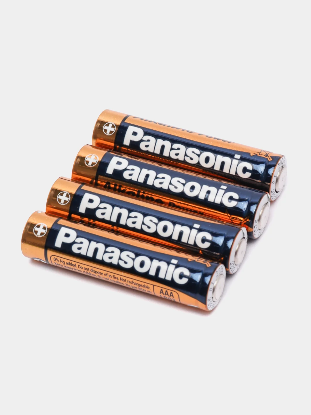 Батарейки Panasonic, алкалиновые, в блистере, 4 шт, ААА, АА