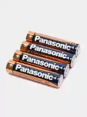 Батарейки Panasonic, алкалиновые, в блистере, 4 шт, ААА, АА