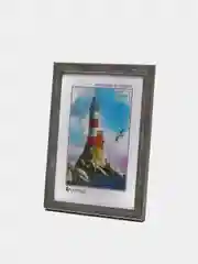 Оливковый фоторамка со стеклом, 15 х 21 см, А5, пластиковая