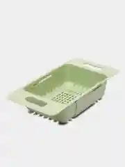 Лесной зеленый дуршлаг раздвижной