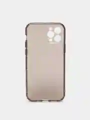 Черный чехол для iPhone 12 Pro прозрачный цветной силиконовый